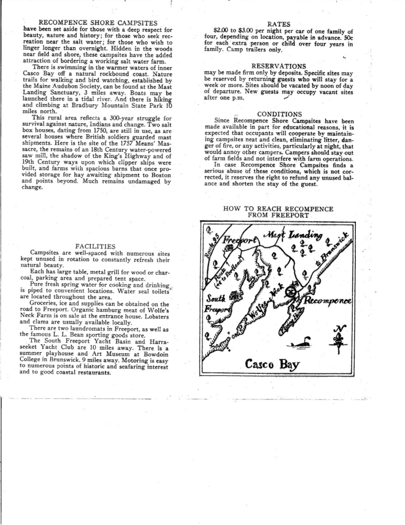 Recompence Old Brochure